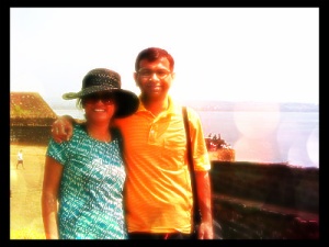 At the Aguada Fort in Goa